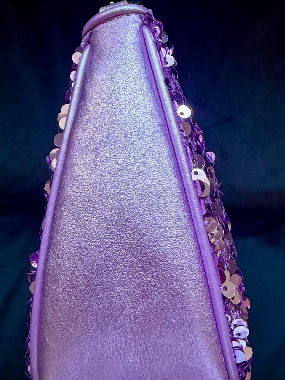 Coach Lavender Purple Sequin Mini Shoulder Bag - Picture 5 of 9